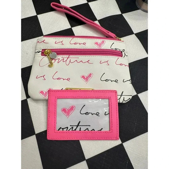 Juicy Couture Sassy Zippered Pouch with Card Holder - Picture 1 of 5